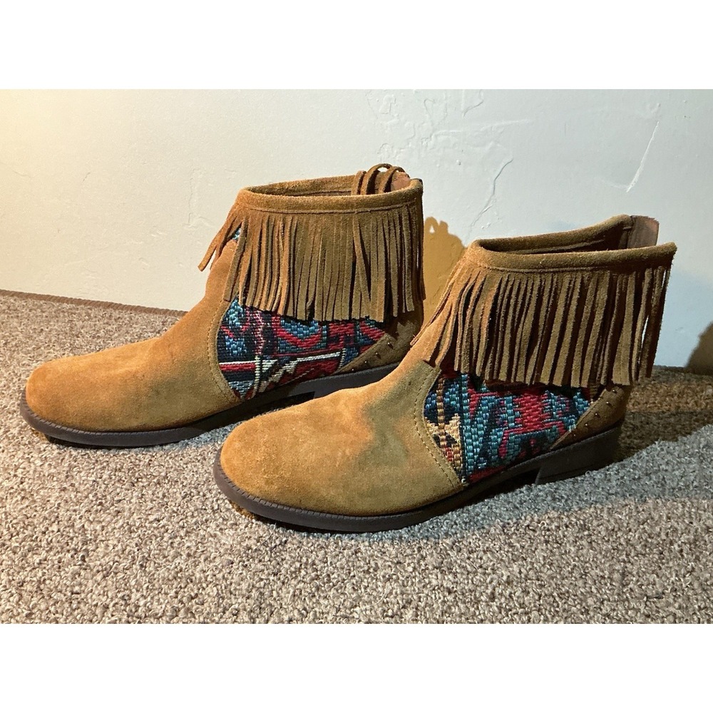Desigual Ottawa Tapestry Western Boot Aztec Cowboy Boots shoes EU 38 US 7.5